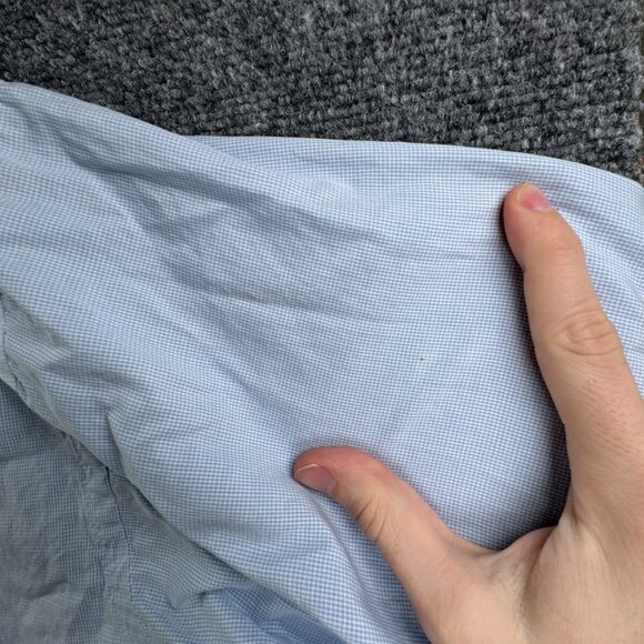 Thomas Pink Long Sleeve Button Up Shirt Men Cotton Blue Check Ireland 16 36 - Picture 11 of 13